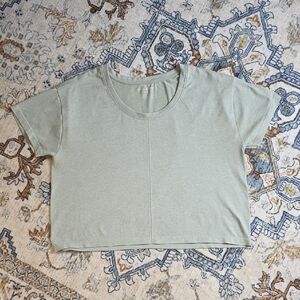 Harmony Balance Women's Sage Green Athletic Crop Top